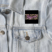 Badge Carré 5 Cm Citation de l'équipe du 70e anniversaire (En situation)