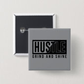 Badge Carré 5 Cm Citation motivationnelle et de motif (Devant & derrière)