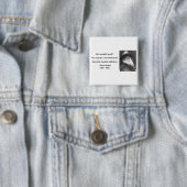 Badge Carré 5 Cm Citation Whitman 6b (En situation)