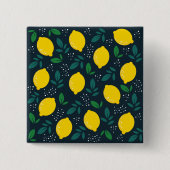 Badge Carré 5 Cm Citron (Devant)