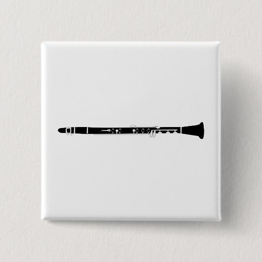 Badge Carré 5 Cm Clarinet (Devant)