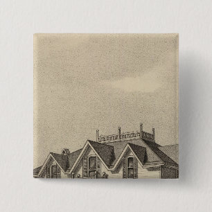 Badge Carré 5 Cm Clark Residence, Wallace, Kansas