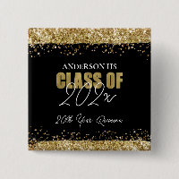 Class Reunion Black and Gold Glitter