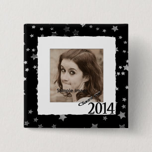Badge Carré 5 Cm Classe faite sur commande des étoiles 2014 de