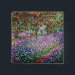 Badge Carré 5 Cm Claude Monet - Le jardin de l'artiste à Giverny<br><div class="desc">Jardin de l'artiste à Giverny / Le Jardin de l'artiste a Giverny - Claude Monet,  1900</div>
