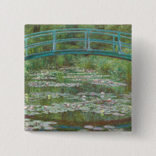 Badge Carré 5 Cm Claude Monet The Japanese Footbridge, 1899