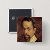 Badge Carré 5 Cm Claudio Monteverdi (Devant & derrière)