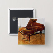 Badge Carré 5 Cm Clavecin appartenant à Franz Joseph Haydn (Devant & derrière)