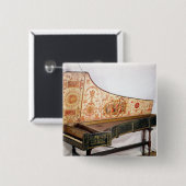 Badge Carré 5 Cm Clavecin doré et peint (Devant & derrière)