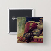 Badge Carré 5 Cm Cléopâtre (Devant & derrière)