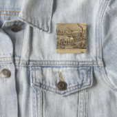 Badge Carré 5 Cm Clermont Woolen Mills (En situation)