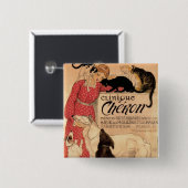 Badge Carré 5 Cm Clinique Cheron (Devant & derrière)