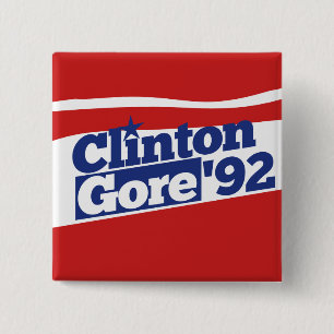 Badge Carré 5 Cm Clinton Gore 92