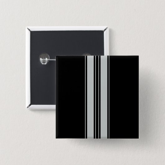 Badge Carré 5 Cm Cliquez sur Personnaliser pour modifier Gris en co (Devant & derrière)