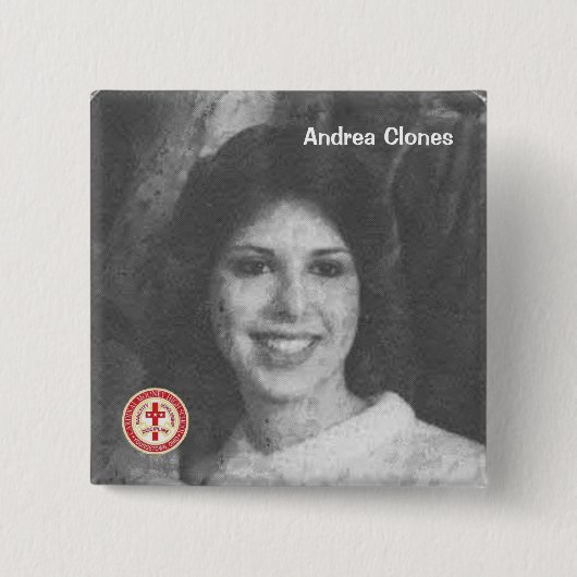 Badge Carré 5 Cm Clones d'Andrea (Devant)