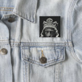 Badge Carré 5 Cm Clovis II, Merovingian franque (En situation)