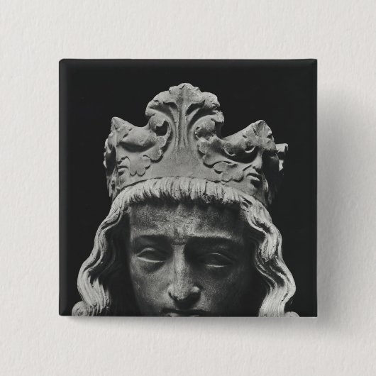 Badge Carré 5 Cm Clovis II, Merovingian franque (Devant)