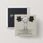 Badge Carré 5 Cm Club BITUB - Plus équilibré (Devant & derrière)