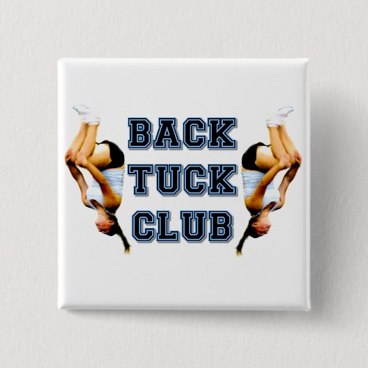 Badge Carré 5 Cm Club de Backtuck (Devant)