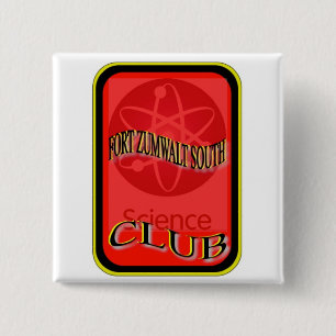 Badge Carré 5 Cm Club de la Science !
