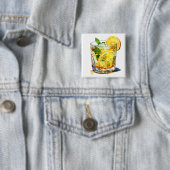 Badge Carré 5 Cm Cocktail Lemonade (En situation)