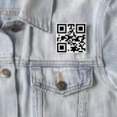 Badge Carré 5 Cm Code "ATHÉE" de QR (En situation)