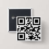 Badge Carré 5 Cm Code "ATHÉE" de QR (Devant & derrière)
