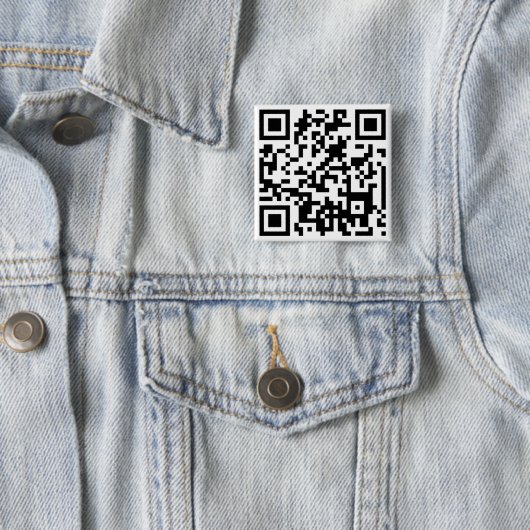 BADGE CARRÉ 5 CM CODE QR (En situation)