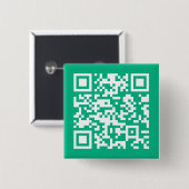 Badge Carré 5 Cm Code QR modifiable Générer votre propre code | Ver (Devant & derrière)