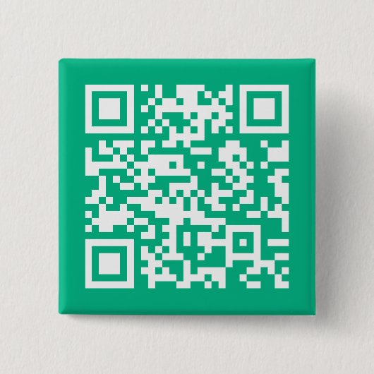 Badge Carré 5 Cm Code QR modifiable Générez le vôtre | Vert sarcel (Devant)