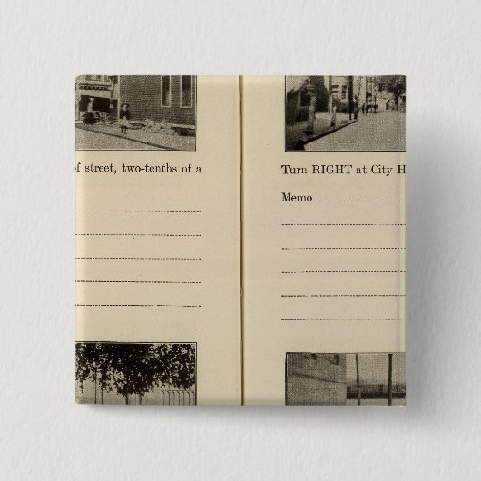 Badge Carré 5 Cm Cohoes, NY (Devant)