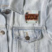 Badge Carré 5 Cm Coiffeuse (En situation)