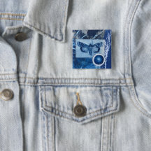 Collage de papillon de nuit vintage cyanotype épin