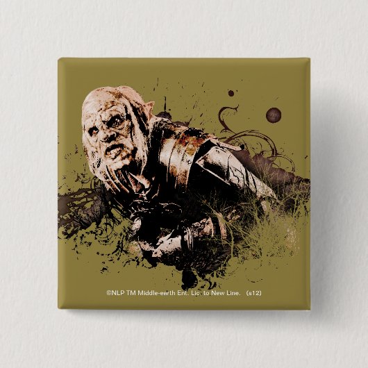 Badge Carré 5 Cm Collage vectoriel Gothmog Orc (Devant)