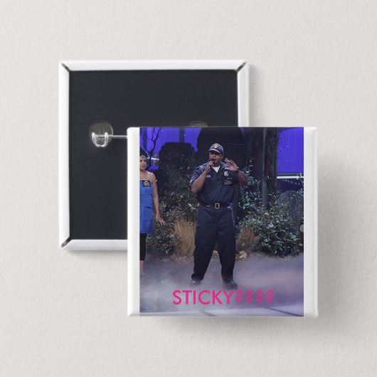 BADGE CARRÉ 5 CM COLLANT ? ? ? ? (Devant & derrière)