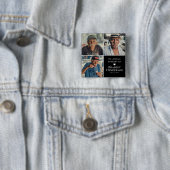 Badge Carré 5 Cm Collection photo moderne Garde-mémoire (En situation)