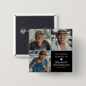 Badge Carré 5 Cm Collection photo moderne Garde-mémoire (Devant & derrière)