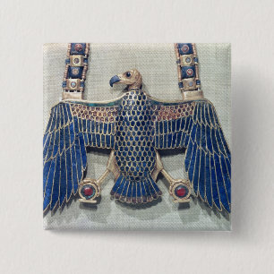 Badge Carré 5 Cm Collier avec le pendentif de vautour