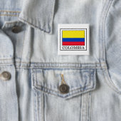 Badge Carré 5 Cm Colombie (En situation)