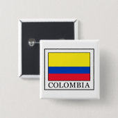 Badge Carré 5 Cm Colombie (Devant & derrière)