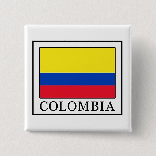 Badge Carré 5 Cm Colombie (Devant)