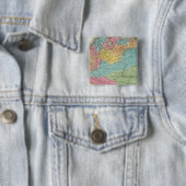 Badge Carré 5 Cm Colombie (En situation)