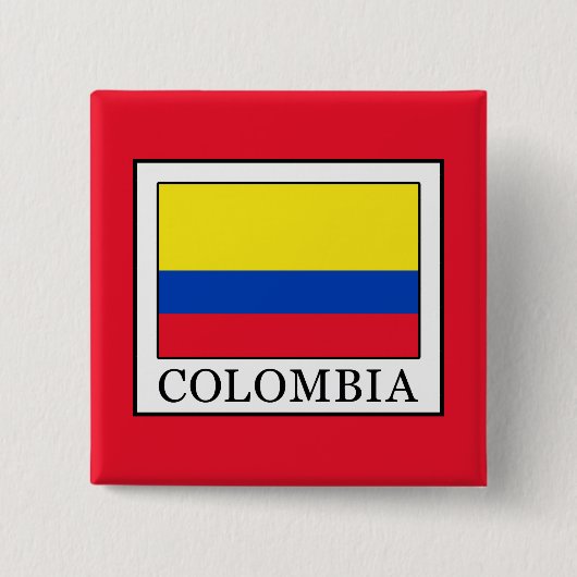 Badge Carré 5 Cm Colombie (Devant)