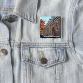 Badge Carré 5 Cm Colonial Williamsburg (En situation)
