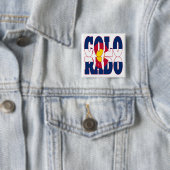 Badge Carré 5 Cm Colorado (En situation)