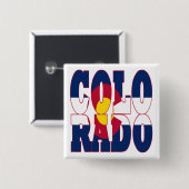 Badge Carré 5 Cm Colorado (Devant & derrière)