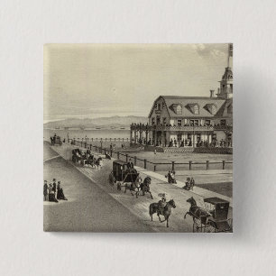 Badge Carré 5 Cm Colorado House, Ocean Beach, NJ