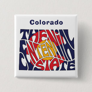 Badge Carré 5 Cm Colorado Surnom Word Art