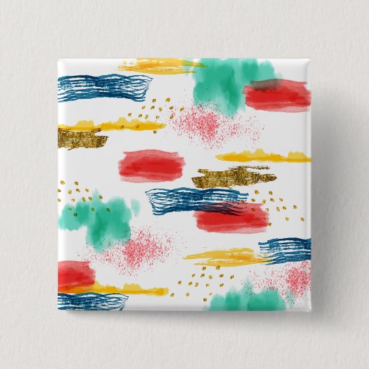 Badge Carré 5 Cm Coloré (Devant)