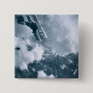 Badge Carré 5 Cm Combat aérien sur le front occidental, Première